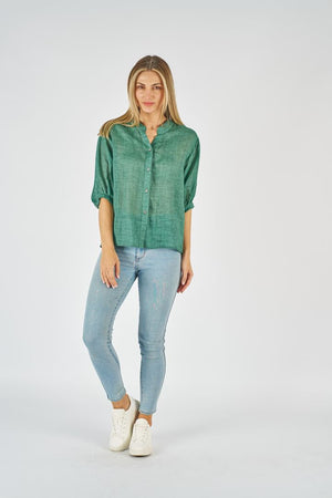 Amara Shirt - Emerald Green