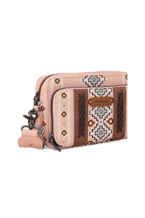 South Western Crossbody Bag - Pink