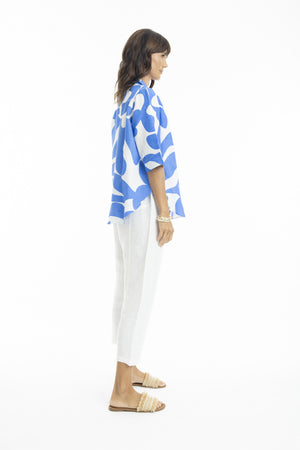 Print Linen Shirt