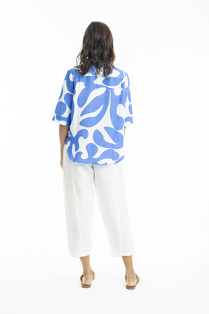 Print Linen Shirt