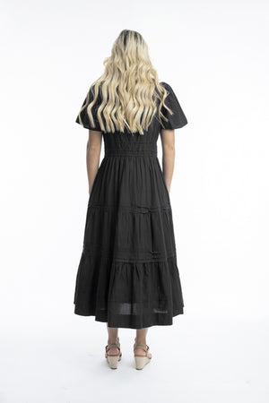 Essentials Poplin Maxi Dress - Black