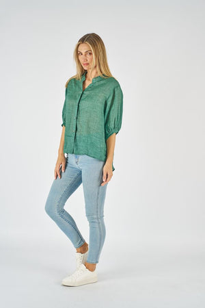 Amara Shirt - Emerald Green