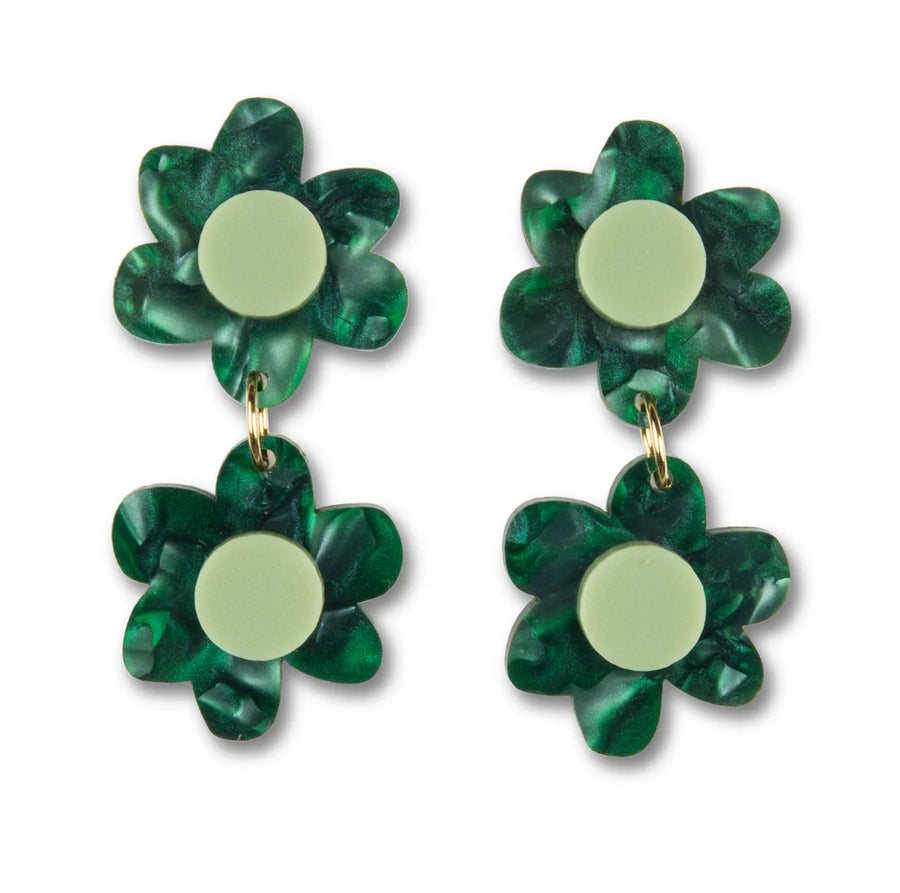 Jolene Earrings - Greens