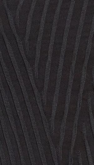 Diamond Textured Stretch Bodysuit - Black