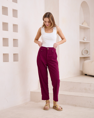 Cherry Corduroy Pants