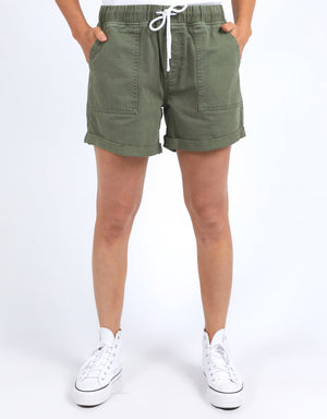 Emma Relaxed Denim Shorts - Clover