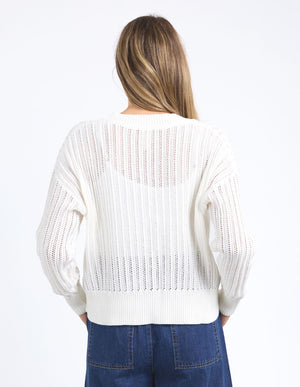 Sasha Lightweight Cardi - Marshmallow