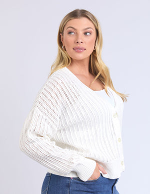 Sasha Lightweight Cardi - Marshmallow