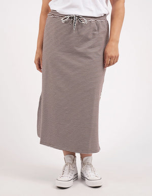 Travel Skirt - Choc/White