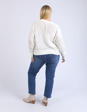 Sasha Lightweight Cardi - Marshmallow