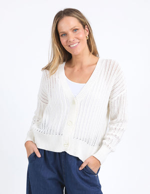 Sasha Lightweight Cardi - Marshmallow