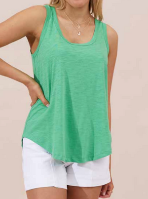 Ava Singlet - Apple Green